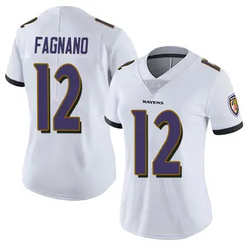 White Women's Joe Fagnano Baltimore Ravens Limited Vapor Untouchable Jersey