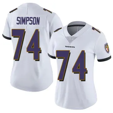 White Women's John Simpson Baltimore Ravens Limited Vapor Untouchable Jersey