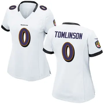 White Women's Laken Tomlinson Baltimore Ravens Game Jersey