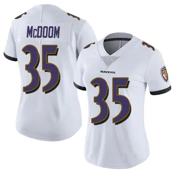 White Women's Matthew McDoom Baltimore Ravens Limited Vapor Untouchable Jersey
