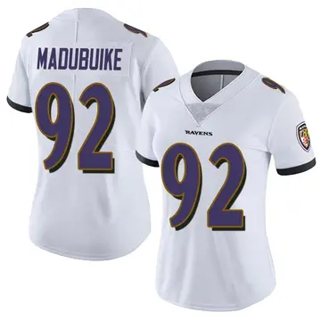 White Women's Nnamdi Madubuike Baltimore Ravens Limited Vapor Untouchable Jersey