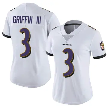 White Women's Robert Griffin III Baltimore Ravens Limited Vapor Untouchable Jersey