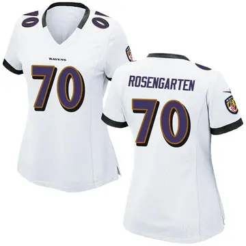White Women's Roger Rosengarten Baltimore Ravens Game Jersey