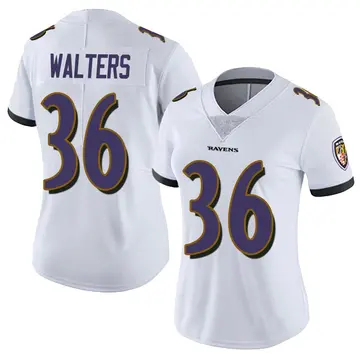 White Women's Silas Walters Baltimore Ravens Limited Vapor Untouchable Jersey