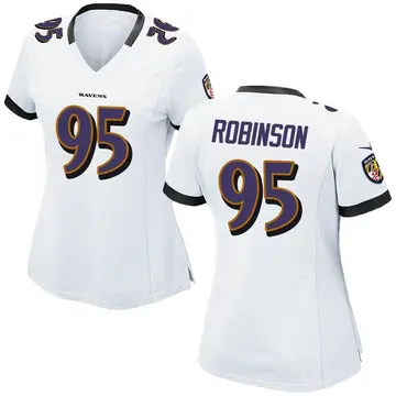 White Women's Tavius Robinson Baltimore Ravens Game Jersey