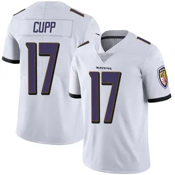 White Youth Baylor Cupp Baltimore Ravens Limited Vapor Untouchable Jersey
