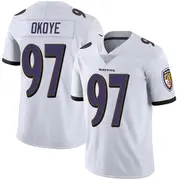 White Youth CJ Okoye Baltimore Ravens Limited Vapor Untouchable Jersey
