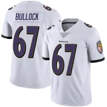 White Youth Corey Bullock Baltimore Ravens Limited Vapor Untouchable Jersey