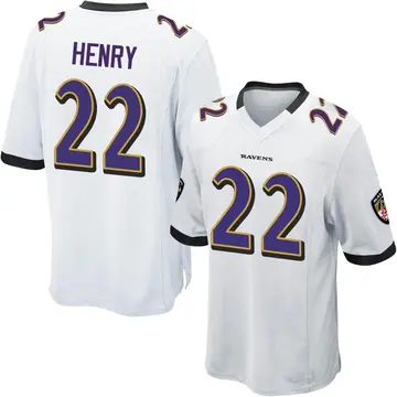 White Youth Derrick Henry Baltimore Ravens Game Jersey