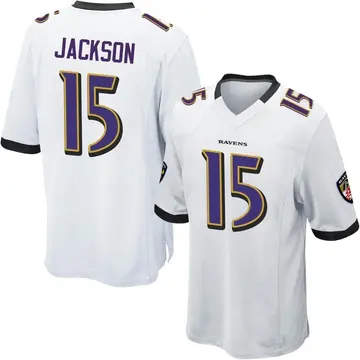 White Youth DeSean Jackson Baltimore Ravens Game Jersey