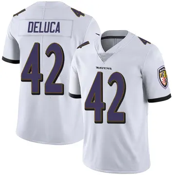 White Youth Dominic DeLuca Baltimore Ravens Limited Vapor Untouchable Jersey
