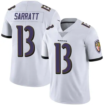 White Youth Elijah Sarratt Baltimore Ravens Limited Vapor Untouchable Jersey