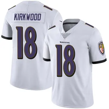 White Youth Keith Kirkwood Baltimore Ravens Limited Vapor Untouchable Jersey