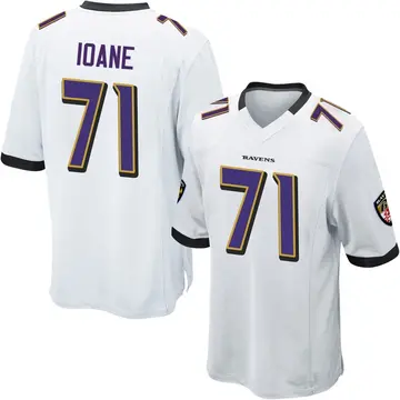 White Youth Olaivavega Ioane Baltimore Ravens Game Jersey