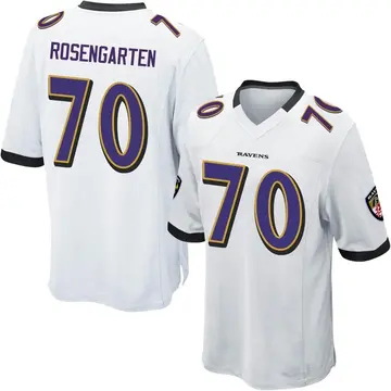 White Youth Roger Rosengarten Baltimore Ravens Game Jersey