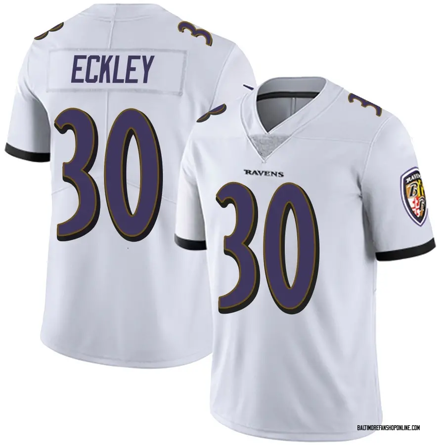 White Youth Ryan Eckley Baltimore Ravens Limited Vapor Untouchable Jersey