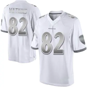 White Youth Sammy Watkins Baltimore Ravens Limited Platinum Jersey