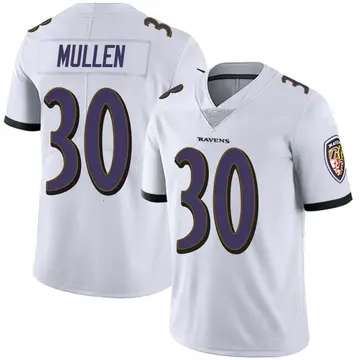 White Youth Trayvon Mullen Baltimore Ravens Limited Vapor Untouchable Jersey