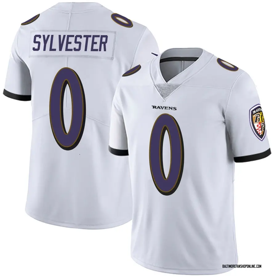 White Youth Trevonte Sylvester Baltimore Ravens Limited Vapor Untouchable Jersey